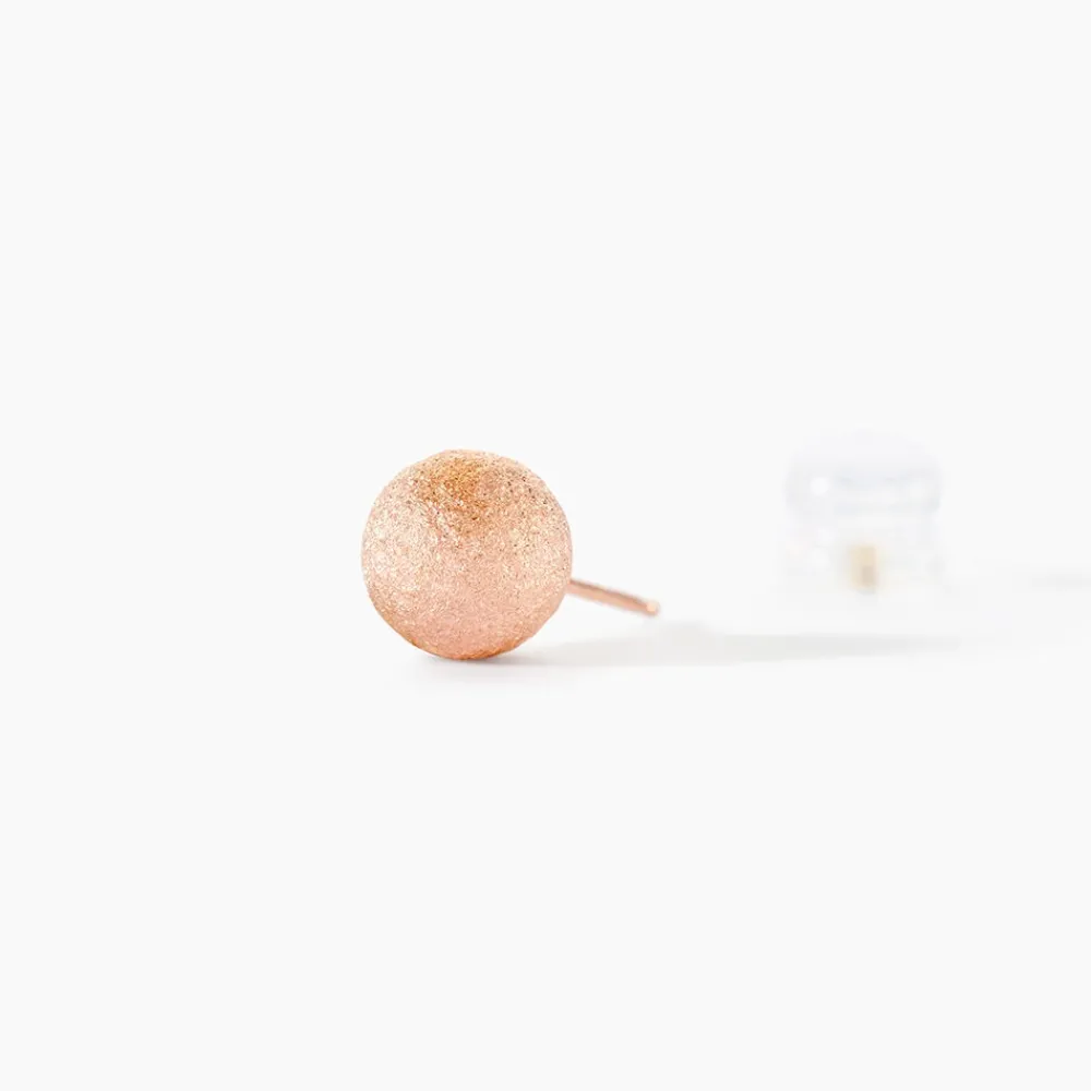Boucles D'oreilles Puces Fidelia Boule Sablee|Marc Orian Online