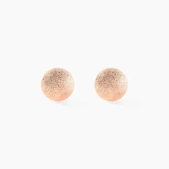 Boucles D'oreilles Puces Fidelia Boule Sablee|Marc Orian Best