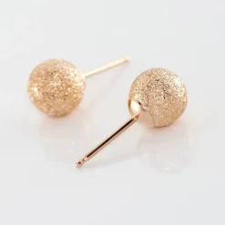 Boucles D'oreilles Puces Fidelia Boule Sablee|Marc Orian Best