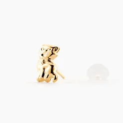 Boucles D'oreilles Puces Florenta Chat Or Jaune|Marc Orian Discount