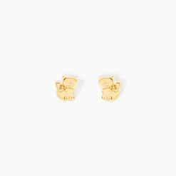 Boucles D'oreilles Puces Florenta Chat Or Jaune|Marc Orian Outlet