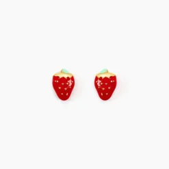Boucles D'oreilles Puces Fraise Or Jaune|Marc Orian New