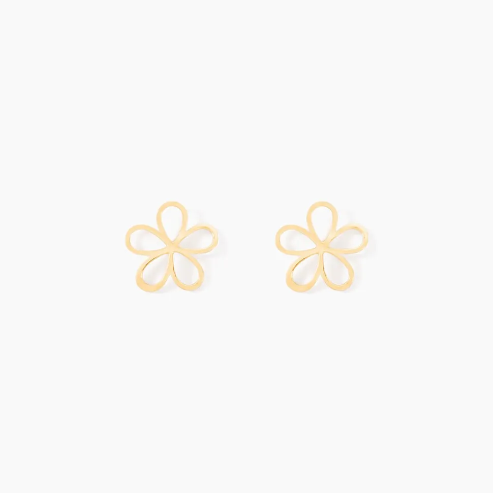 Boucles D'oreilles Puces Friðrika Or Jaune