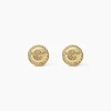 Boucles D'Oreilles Puces Guess G Crystal Acier Jaune Oxyde De Zirconium|GUESS BIJOUX Online