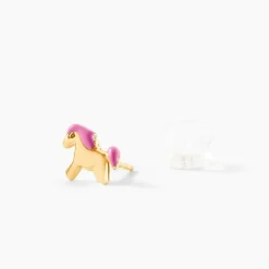 Boucles D'oreilles Puces Heldea Cheval Or Jaune|Marc Orian Clearance
