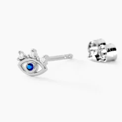 Boucles D'oreilles Puces Hina Argent Blanc Oxyde De Zirconium|Marc Orian Clearance