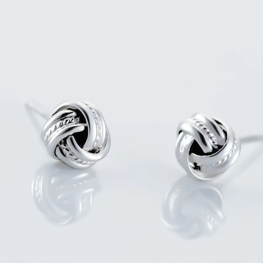 Boucles D'oreilles Puces Iloa Argent Blanc|Marc Orian Hot