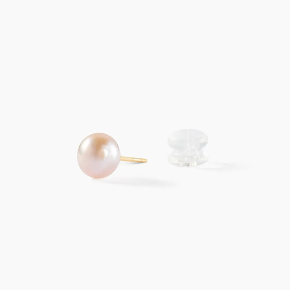 Boucles D'oreilles Puces Kesya Or Jaune Perle De Culture|Marc Orian