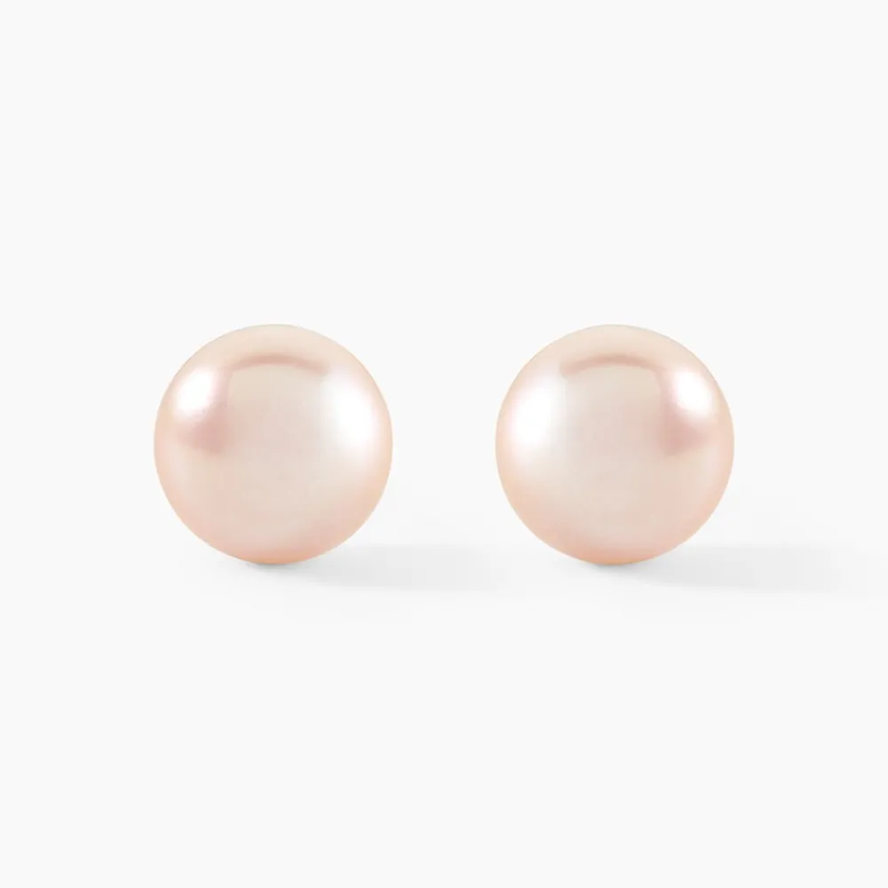 Boucles D'oreilles Puces Kesya Or Jaune Perle De Culture|Marc Orian Outlet