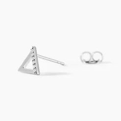 Boucles D'oreilles Puces Lorena De Zirconium|Marc Orian