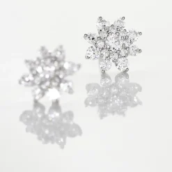 Boucles D'oreilles Puces Lorraine De Zirconium|Marc Orian New