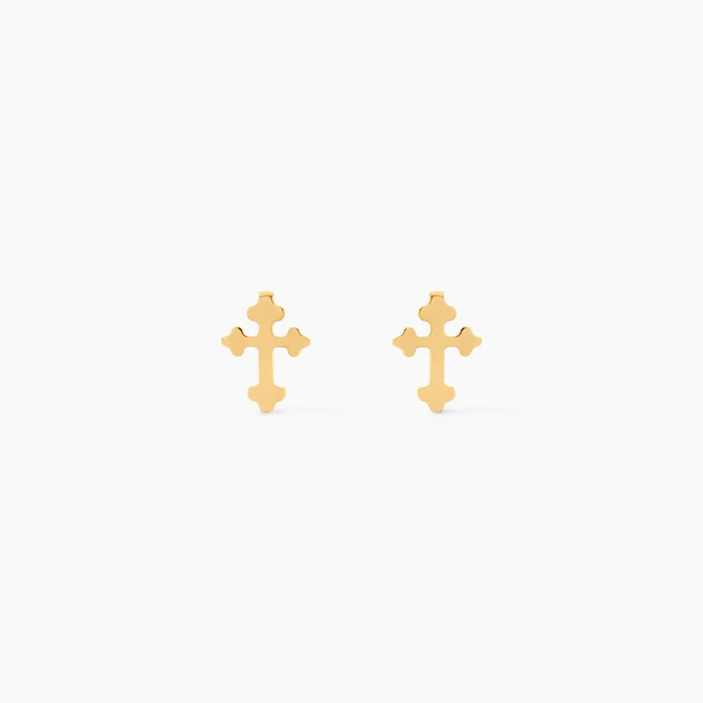 Boucles D'Oreilles Puces Lyndon Or Jaune|Marc Orian Sale