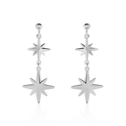 Boucles D'oreilles Puces Malhaut Argent Blanc|Marc Orian Online