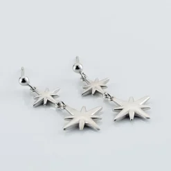 Boucles D'oreilles Puces Malhaut Argent Blanc|Marc Orian Online