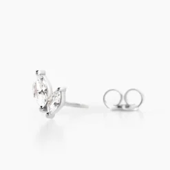Boucles D'oreilles Puces Navette De Zirconium|Marc Orian Clearance