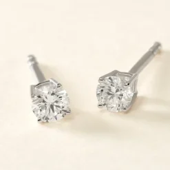 Boucles D'oreilles Puces One Or Jaune Diamants|Marc Orian Clearance