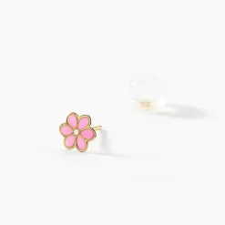 Boucles D'oreilles Puces Or Jaune Talia Email|Marc Orian Hot