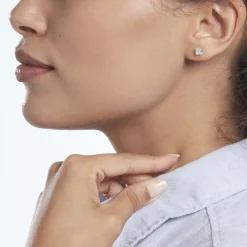 Boucles D'oreilles Puces Or Jaune Doreen Oxydes De Zirconium|Marc Orian Sale