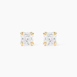 Boucles D'oreilles Puces Or Jaune Doreen Oxydes De Zirconium|Marc Orian Clearance