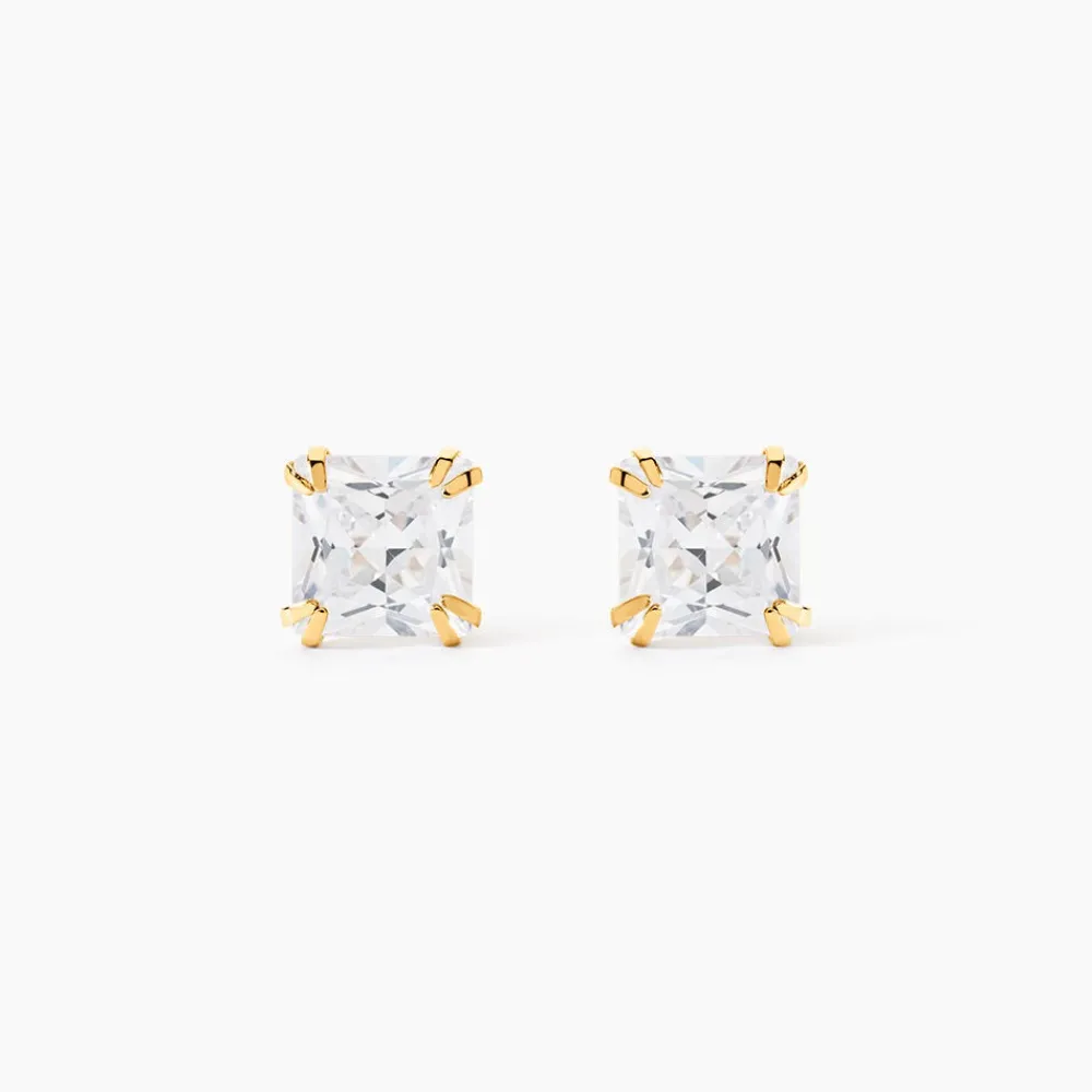 Boucles D'oreilles Puces Or Jaune Doreen Oxydes De Zirconium|Marc Orian Clearance