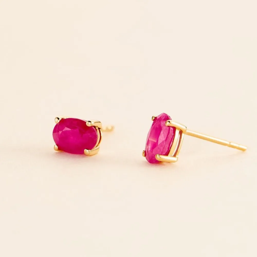 Boucles D'oreilles Puces Ovale|Marc Orian Clearance