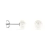 Boucles D'oreilles Puces Pascaloun Argent Perle De Culture|Marc Orian Hot