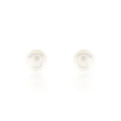 Boucles D'oreilles Puces Pascaloun Argent Perle De Culture|Marc Orian Hot