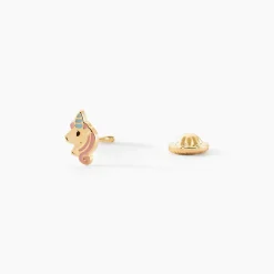 Boucles D'oreilles Puces Pegasus Or Jaune|Marc Orian New