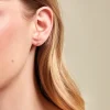 Boucles D'oreilles Puces Pepita Or Jaune Oxyde De Zirconium