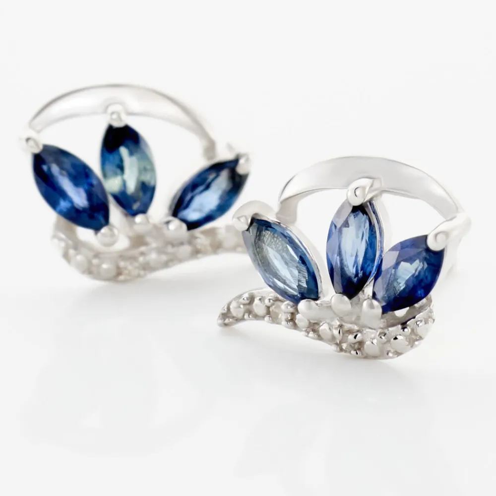 Boucles D'oreilles Puces Petale Et Diamant|Marc Orian Sale