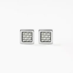 Boucles D'oreilles Puces Acier Argenté|PHEBUS HIM