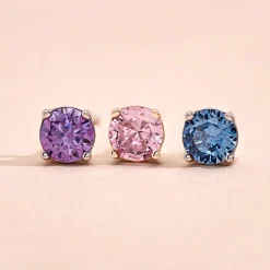 Boucles D'oreilles Puces Rio Argent Rose Oxyde|Marc Orian Best