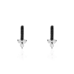 Boucles D'oreilles Puces Robinson Argent Oxydes De Zirconium|Marc Orian Online