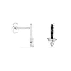 Boucles D'oreilles Puces Robinson Argent Oxydes De Zirconium|Marc Orian Online