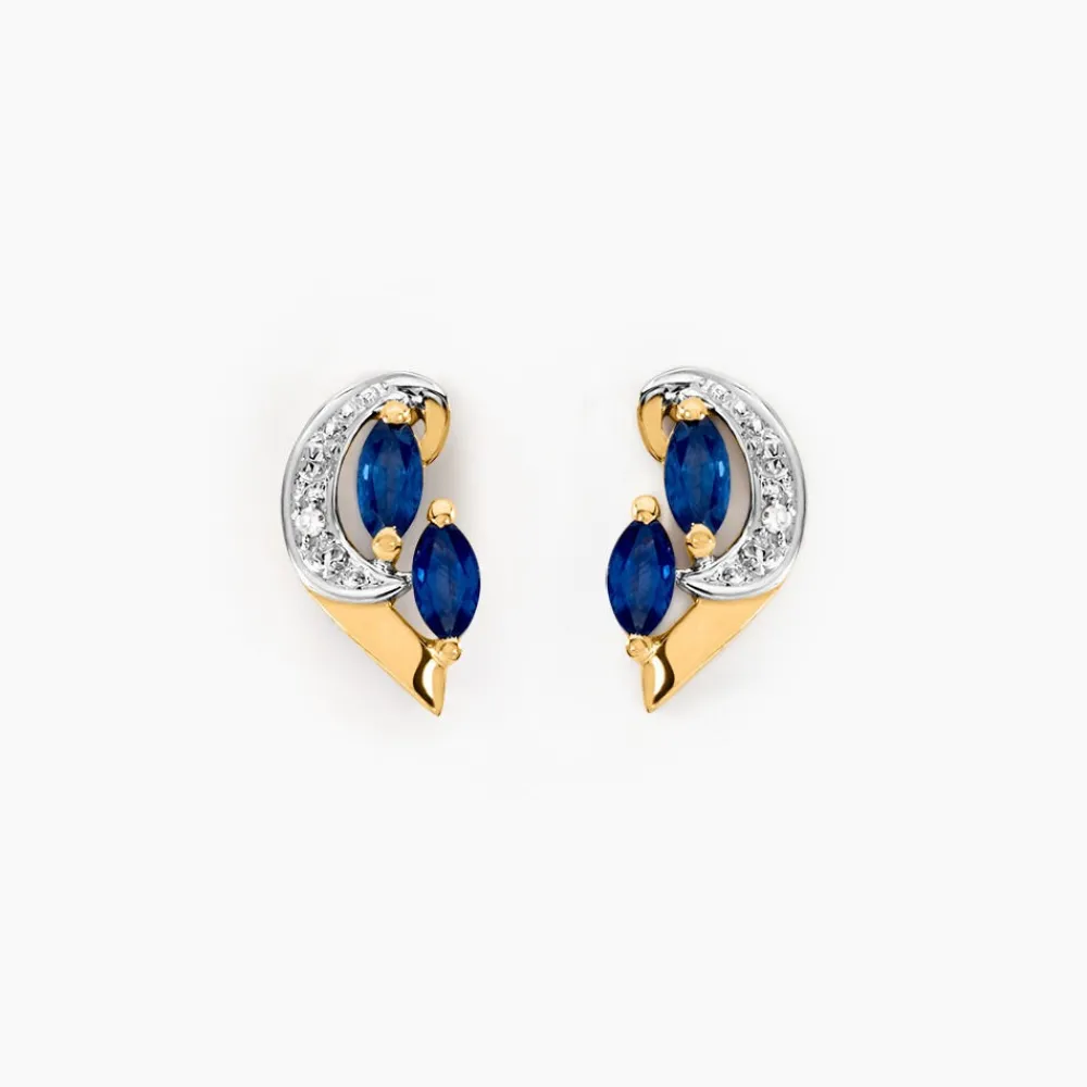 Boucles D'oreilles Puces Sakina Et Diamant Et Divers|Marc Orian Discount