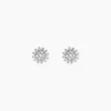 Boucles D'Oreilles Puces Saria Argent Blanc Oxyde De Zirconium|Marc Orian Clearance