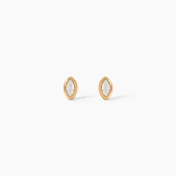 Boucles D'Oreilles Puces Steffie Plaqué Or Jaune Oxyde De Zirconium|Marc Orian Outlet