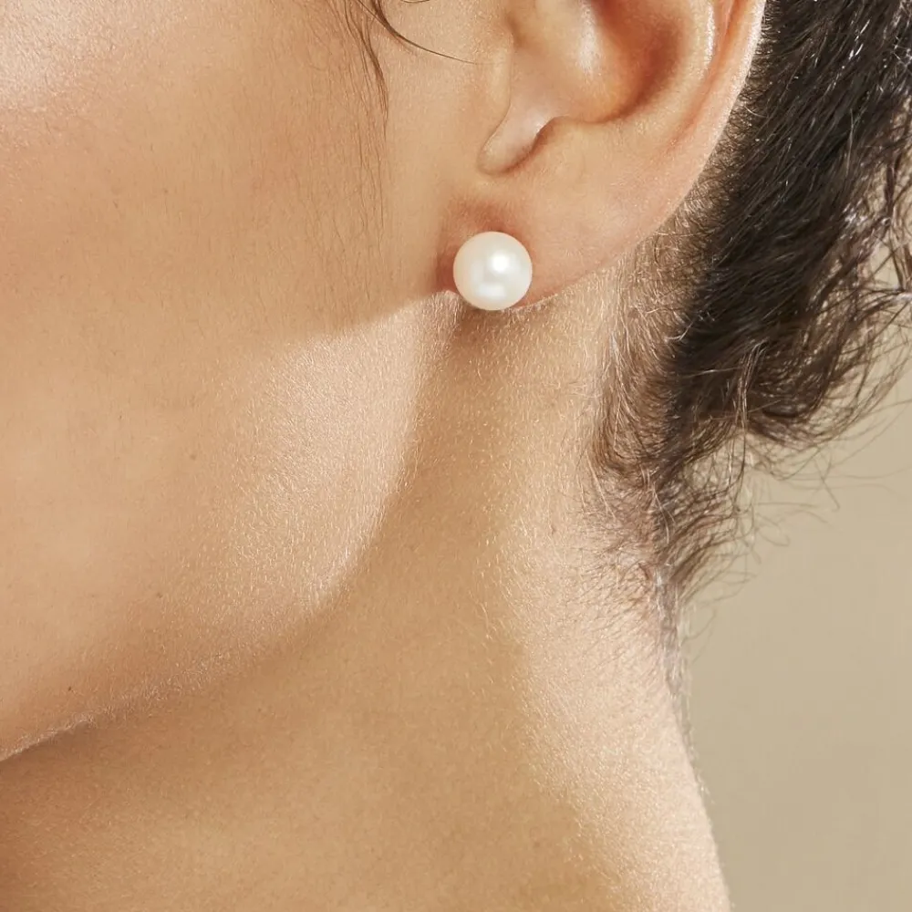 Boucles D'oreilles Puces Suki Or Jaune Perle De Culture|Marc Orian Sale