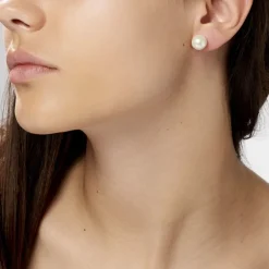 Boucles D'oreilles Puces Suki Or Jaune Perle De Culture|Marc Orian Sale