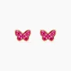 Boucles D'oreilles Puces Sulivia Papillon Or Jaune|Marc Orian Best