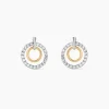 Boucles D'oreilles Puces Swane Or Jaune Argent Blanc Oxyde De Zirconium|Marc Orian Online