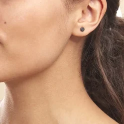 Boucles D'oreilles Puces Teani Or Blanc Diamant|Marc Orian Discount