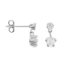 Boucles D'oreilles Puces Tibby Argent Blanc Oxyde De Zirconium|Marc Orian Clearance