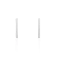 Boucles D'oreilles Puces Tullia Argent Blanc