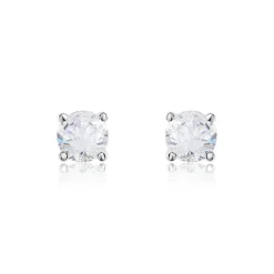 Boucles D'oreilles Puces Victoria Or Blanc Diamant|Marc Orian Outlet