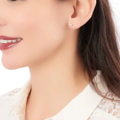 Boucles D'oreilles Puces Victoria Or Jaune Diamant|Marc Orian New
