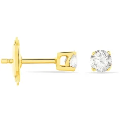 Boucles D'oreilles Puces Victoria Or Jaune Diamant|Marc Orian Sale