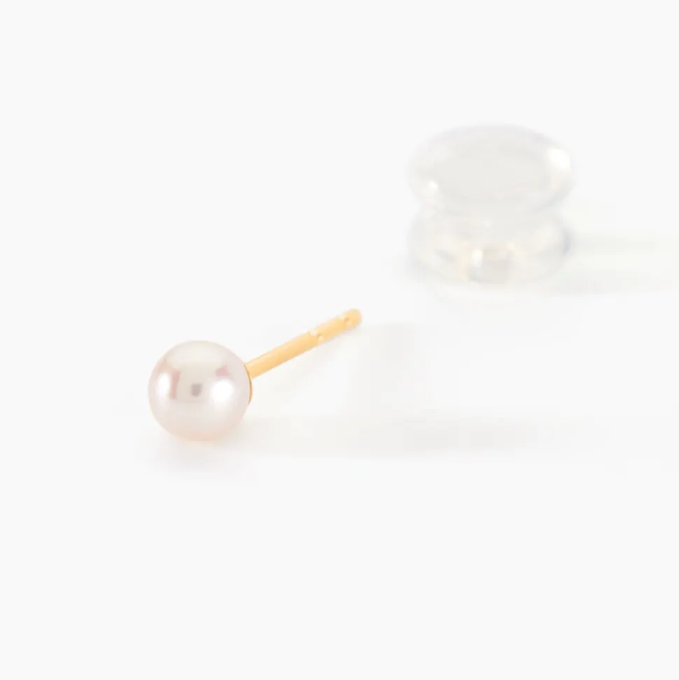 Boucles D'oreilles Suki Or Jaune Perle De Culture