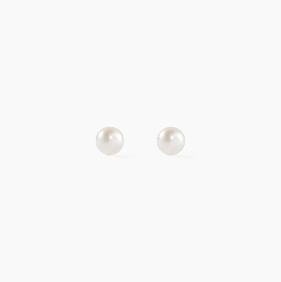 Boucles D'oreilles Suki Or Jaune Perle De Culture