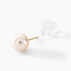 Boucles D'oreilles Suki Or Jaune Perle De Culture